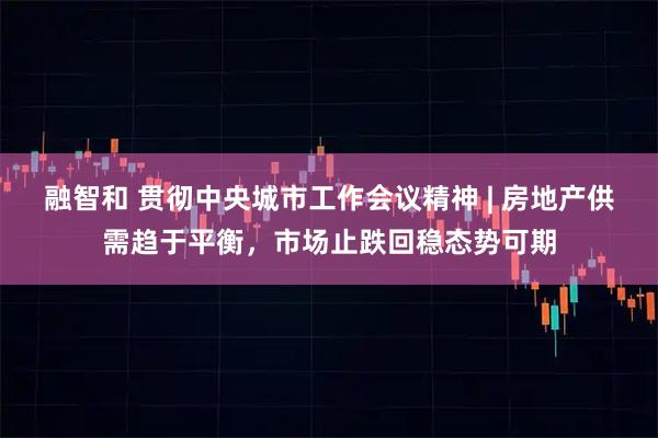 融智和 贯彻中央城市工作会议精神 | 房地产供需趋于平衡，市场止跌回稳态势可期