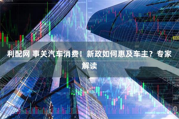 利配网 事关汽车消费！新政如何惠及车主？专家解读